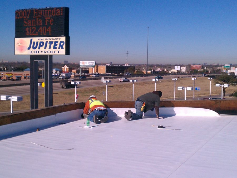 Commercial Roof Replacement TPO Garland TX